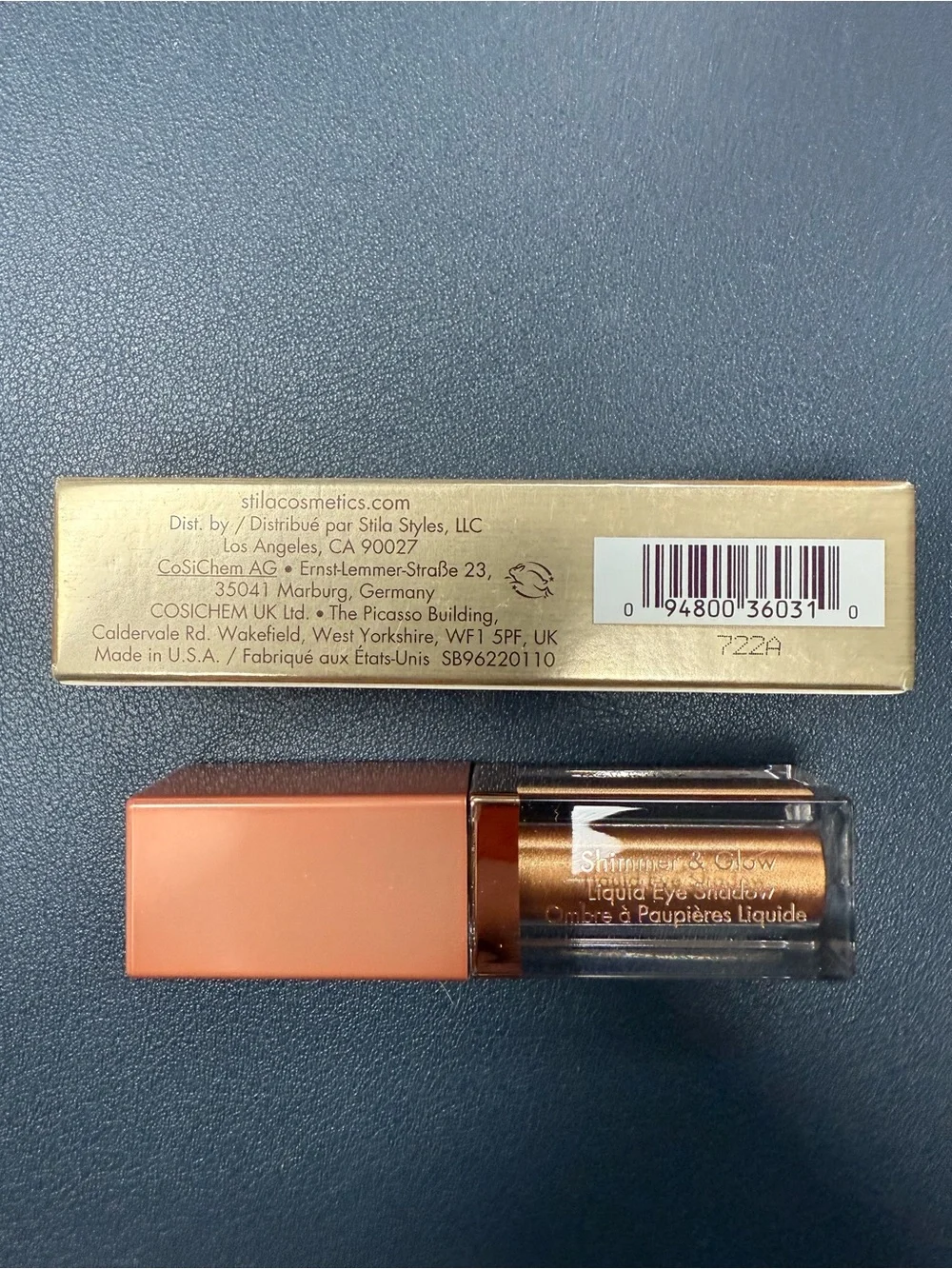 Stila Shimmer & Glow Liquid Eye Shadow — Courageous Warm Copper Gold